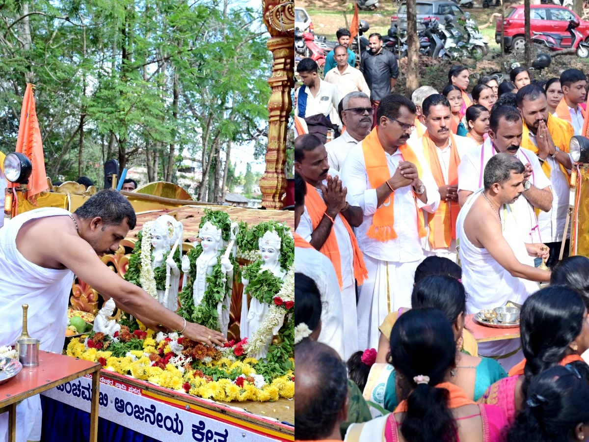 ಶ್ರೀರಾಮ ಹನುಮ ಜ್ಯೋತಿ ರಥಯಾತ್ರೆ ಸವಣೂರಿಗೆ ಆಗಮನ-ಭವ್ಯ ಸ್ವಾಗತ 