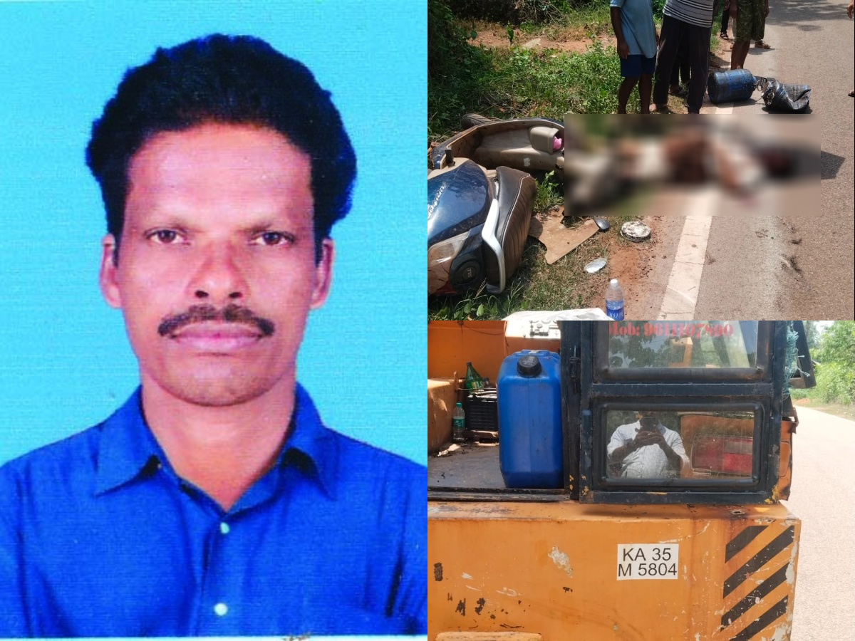 ಕ್ರೇನ್ ಡಿಕ್ಕಿ: ದ್ವಿಚಕ್ರ ಸವಾರ ಸ್ಥಳದಲ್ಲೇ ಮೃತ್ಯು