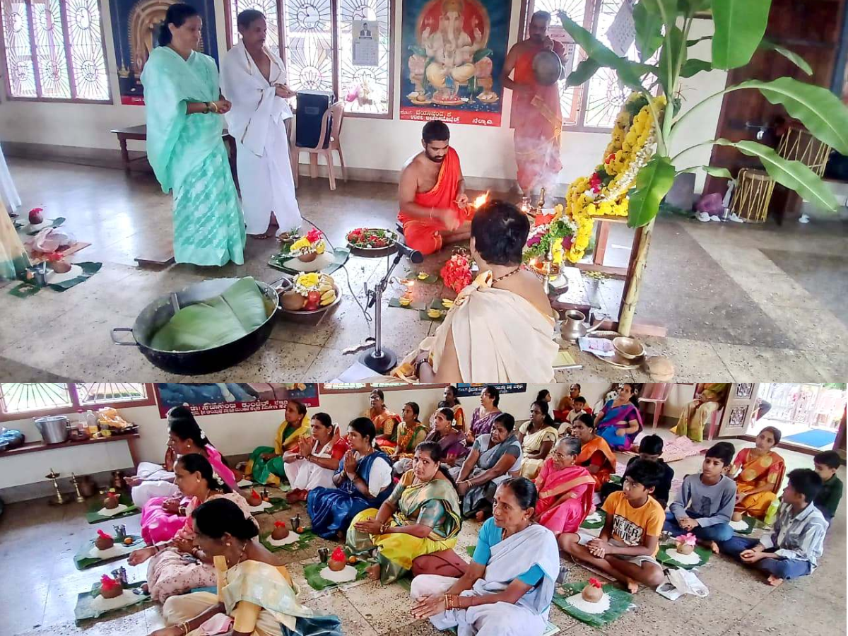 ನೆಲ್ಯಾಡಿ: ಕೌಕ್ರಾಡಿ ಅಯ್ಯಪ್ಪ ಸ್ವಾಮಿ ದೇವಸ್ಥಾನದಲ್ಲಿ ಸಾಮೂಹಿಕ ಶ್ರೀ ಸತ್ಯನಾರಾಯಣ ಪೂಜೆ