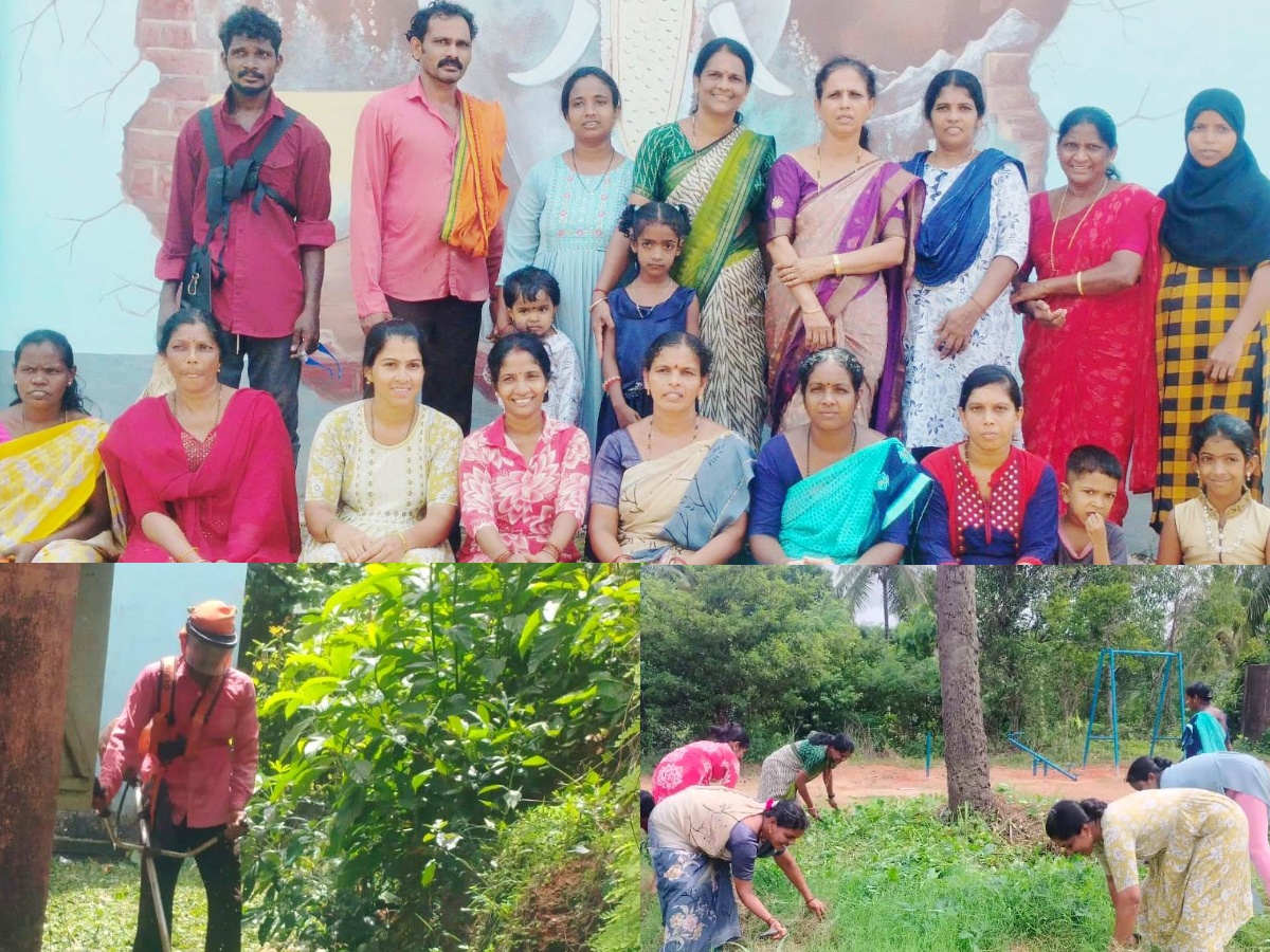 ನೆಲ್ಯಾಡಿ: ಹೊಸಮಜಲು ಪ್ರಾಥಮಿಕ ಶಾಲೆಯಲ್ಲಿ ಶ್ರಮದಾನ: ಶಾಲಾ ಆವರಣ ಸ್ವಚ್ಛತಾ ಕಾರ್ಯ