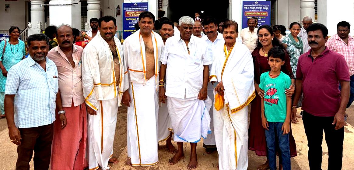 ಕುಕ್ಕೆ ಶ್ರೀ ಸುಬ್ರಹ್ಮಣ್ಯ ದೇಗುಲಕ್ಕೆ ಮಾಜಿ ಸಚಿವ ಎಚ್.ಡಿ.ರೇವಣ್ಣ ಭೇಟಿ