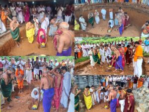ಕೊಕ್ಕಡ: ವೈದ್ಯನಾಥೇಶ್ವರ ವಿಷ್ಣುಮೂರ್ತಿ ದೇವಸ್ಥಾನದಲ್ಲಿ ನೂತನ ಗರ್ಭಗುಡಿಗಳಿಗೆ ಶಿಲಾನ್ಯಾಸ