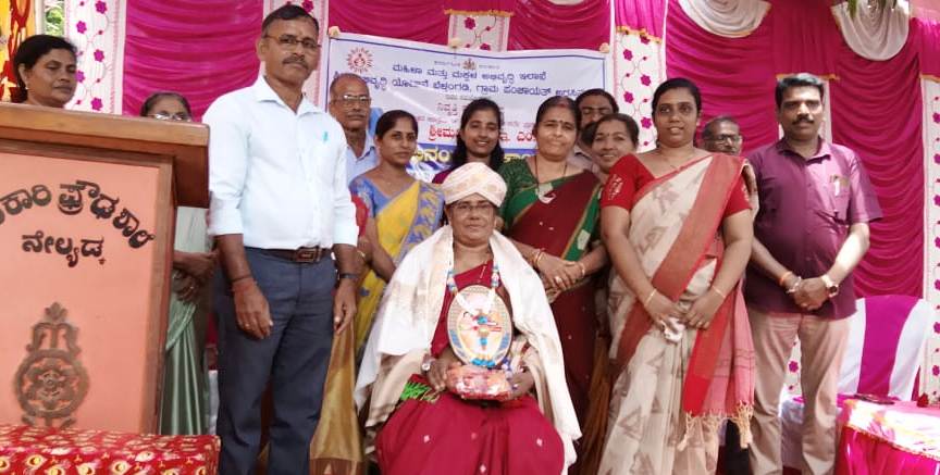 ನೇಲ್ಯಡ್ಕ: ನಿವೃತ್ತ ಅಂಗನವಾಡಿ ಕಾರ್ಯಕರ್ತೆ ಶೆರ್ಲಿ ಅವರಿಗೆ ಸನ್ಮಾನ