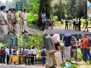 ಮಣ್ಣಸಂಕದ ಕಾಡಿನಲ್ಲಿ ಸ್ಥಳ ಪರಿಶೀಲನೆ; ಪುರಂದರ ಗೌಡ, ತುಕರಾಮ ಗೌಡರ ಸಮ್ಮುಖದಲ್ಲಿ ತನಿಖೆ – ಮಣ್ಣಸಂಕ, ಪಾಂಗಳ ಕ್ರಾಸ್‌ನಲ್ಲಿ ಬಿಗಿ ಪೊಲೀಸ್ ಬಂದೋಬಸ್ತ್